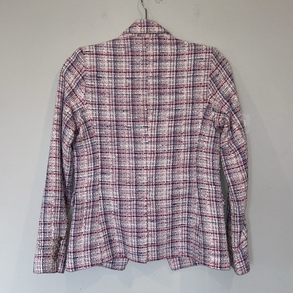 Generation Love Alexa Tweed Double Breasted Blazer Pink Blue - Picture 8 of 10